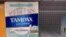 Tampons are seen on a shelf at a pharmacy store in Wheeling, Ill., June 30, 2022. The only Tampa factory in the US pays $25 an hour still can't hire enough workers, as tampon and labor shortages collide. 