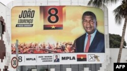 FILE: A MPLA Lourenco campaign billboard in Angola's capital, Luanda. Taken 8.26.2022