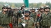 In this handout photo released by the Russian Defense Ministry Press Service, Indian soldiers march during the opening ceremony of Zapad-2021 at the Mulino training ground in the Nizhny Novgorod region, Russia, Sept. 9, 2021.