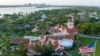 FILE - An aerial view of President Donald Trump's Mar-a-Lago estate near dusk on Aug. 10, 2022, in Palm Beach, Fla.