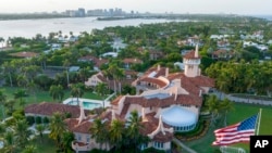 FILE - An aerial view of President Donald Trump's Mar-a-Lago estate near dusk on Aug. 10, 2022, in Palm Beach, Fla.