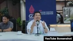 Direktur Jenderal Perhutanan Sosial dan Kemitraan Lingkungan (PSKL), Kementerian Lingkungan Hidup dan Kehutanan, Bambang Suprianto berbicara dalam Webinar Perhutanan Sosial Nasional, Kamis (21 Juli 2022) (Foto : Tangkapan Layar).