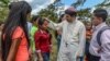 Monseñor Rolando Álvarez el 18 de abril de 2018 en una comunidad rural en Matagalpa. Foto: Cortesía Óscar Navarrete/La Prensa