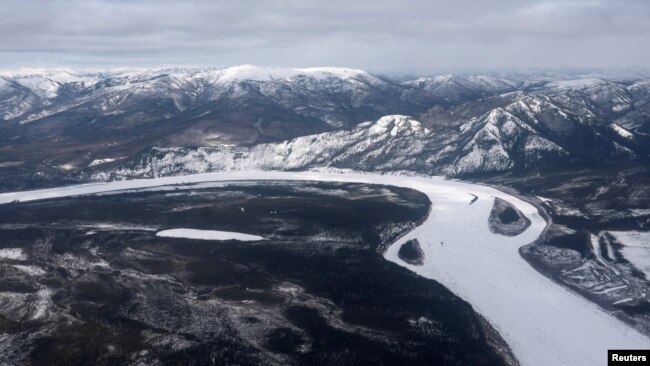 This file photo shows a view of the Yukon River near the Canadian border and Eagle, Alaska, U.S., March 31, 2021. (REUTERS/Nathan Howard/File Photo)