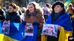Вильнюс: акция протеста против российского вторжения в Украину (архивное фото) 