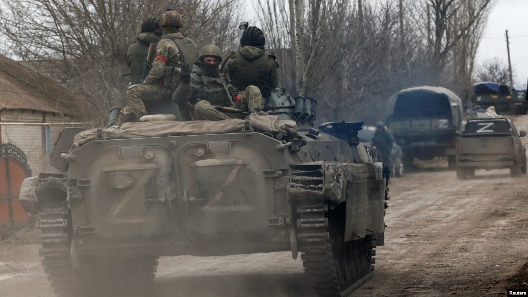 Rossiyaparast kuchlar, Donetsk, Ukraina, 1-mart, 2022 