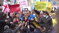Ankara'da Ukraynalılar'dan Protesto Eylemi