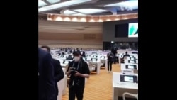 UN人权理事会多国代表在俄外长发言时离会抗议