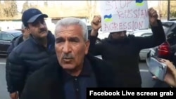 Activists of the ADR Party held a protest in front of the Russian embassy