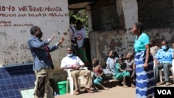 FILE - Drama is among activities campaigners in Malawi use to encourage people to get COVID-19 jab. (Lameck Masina/VOA)