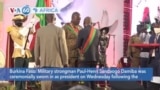 VOA60 Africa - Burkina Faso's strongman Damiba sworn in as president