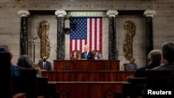 El presidente de los Estados Unidos, Joe Biden, pronuncia el discurso sobre el estado de la Unión en el Capitolio de los Estados Unidos en Washington DC, el 1 de marzo de 2022.