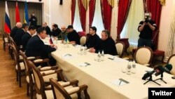 جریان مذاکرات مسکو و کیف در مرز بلاروس 