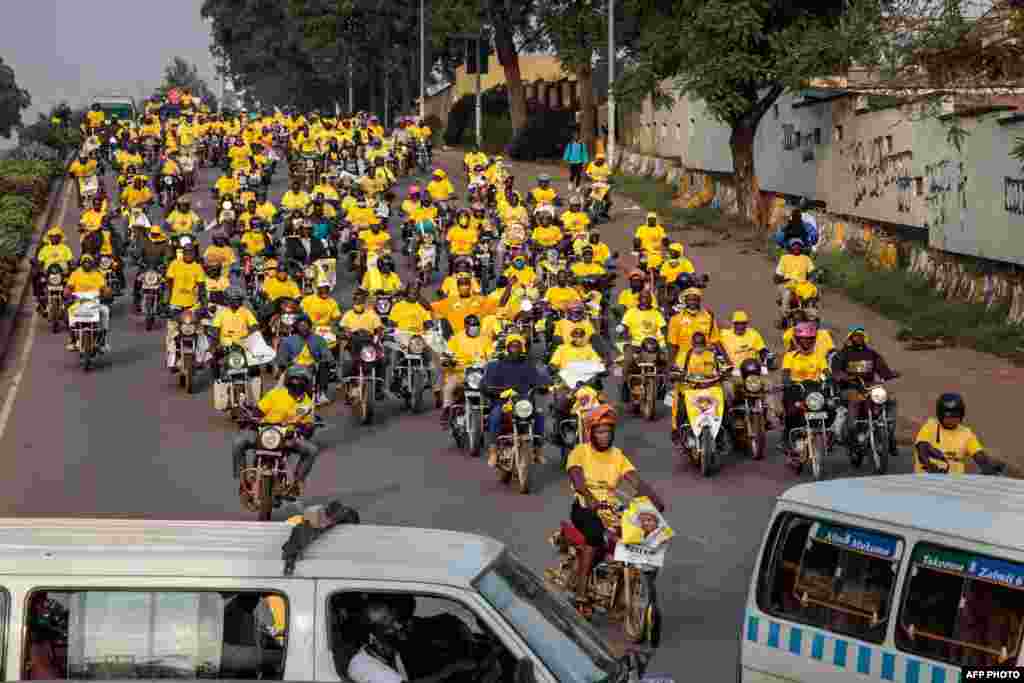 Wafuasi wa Rais Museveni washerehekea kwenye mitaa ya Kampala, Uganda