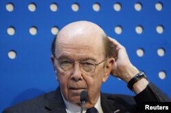 U.S. Secretary of Commerce Wilbur Ross attends a session at the 50th World Economic Forum annual meeting in Davos, Switzerland, Jan. 22, 2020.