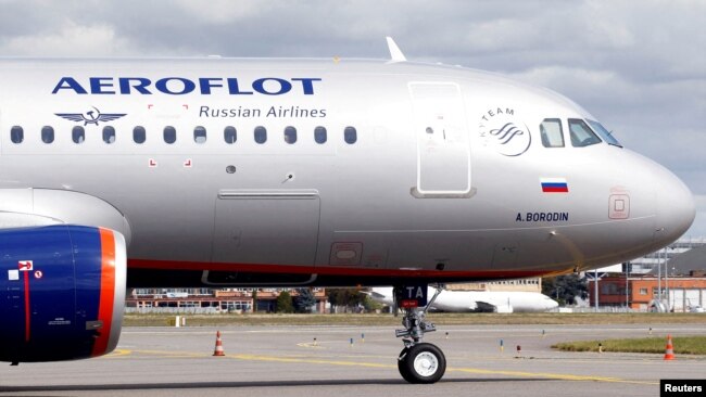 Máy bay của hãng hàng không Aeroflot của Nga