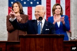 조 바이든 미국 대통령이 1일 상하원 합동회의에서 취임 후 첫 국정연설을 했다.