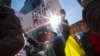 Демонстрация в поддержку Украины. Нью-Йорк, Таймс-Сквер (архивное фото) 