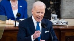 Shugaba Joe Biden na gabatar da jawabi kan halin da kasa ke ciki a gaban gamayyar Majalisar Dokokin Amurka