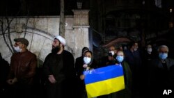 اعتراض گروهی از شهروندان ایرانی به حمله نظامی روسیه به اوکراین- تهران