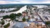 Banjir menggenangi kawasan Maryborough, Australia, Senin, 28 Februari 2022. (Layanan Kebakaran dan Darurat Queensland via AP)