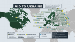 Bản đồ các nước cung cấp vũ khí, hỗ trợ quân sự và nhân đạo cho Ukraine