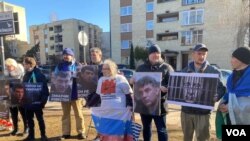 Митинг в Сквере Бориса Немцова в Вильнюсе