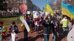 Մայրաքաղաք Վաշինգտոնում՝ Սպիտակ տան առջև, անցավ բողոքի ցույց ի աջակցություն Ուկրաինայի ու ընդդեմ Ռուսաստանի ներխուժման
