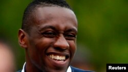 Blaise Matuidi sur le terrain d'entraînement à Clairefontaine, près de Paris, en préparation de la prochaine Coupe du monde, le 29 mai 2014.