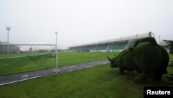 Stadion Klub Sepak Bola Krasnodar Academy yang akan digunakan tim nasional Rusia sebagai tempat pelatihan utama selama Piala Dunia FIFA 2018 di Krasnodar, Rusia, 5 Desember 2017.