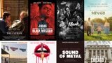 This combination photo shows poster art for best picture Oscar nominees, top row from left, "The Father," "Judas and the Black Messiah," "Mank," "Minari," bottom row from left, "Nomadland," "Promising Young Woman," Sound of Metal," and The Trial of the Ch