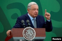 FILE PHOTO: Mexico's President Andres Manuel Lopez Obrador attends a news conference in Mexico City, March 9, 2023.