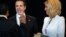 FILE - NY Governor Andrew Cuomo is sworn in during an inaugural ceremony at One World Trade Center in New York, January 1, 2015. Right is Sandra Lee, girlfriend of Governor Cuomo. 