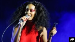 Solange performs during FYF Fest at L.A. Memorial Sports Arena & Exposition Park on Aug. 23, 2015, in Los Angeles. 