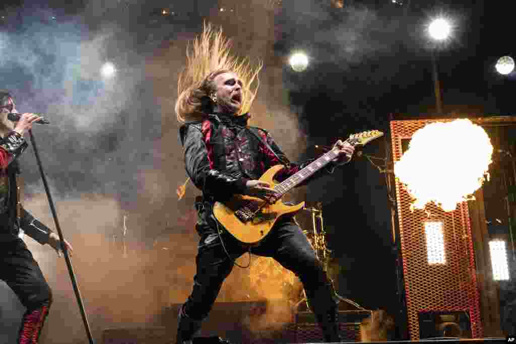 گوشه&zwnj;ای از جشنوارۀ موسیقی و هنر سانیک تیمپل در ایالت اوهایو