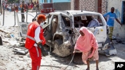 Mlipuko uliotokea Mogadiscio, Somalia, Februari 16, 2022. (AP foto/Farah Abdi Warsameh)
Image
