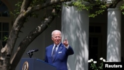 El presidente de Estados Unidos, Joe Biden, pronuncia un discurso durante un evento para celebrar el 31 aniversario de la Ley de Estadounidenses con Discapacidades (ADA), el 26 de julio de 2021.