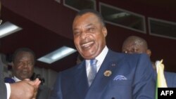 Président Denis Sassou Nguesso ya COngo-Brazzaville, na Kinshasa 7 juillet 2019.