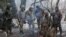 Luhansk ဒေသမှာ တာဝန်ထမ်းဆောင်နေတဲ့ ယူကရိန်းတပ်ဖွဲ့ဝင်များ။ (မတ် ၃၊ ၂၀၂၂)