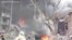 Dense Smoke Rises From Smashed Buildings in Ukraine’s Chernihiv 