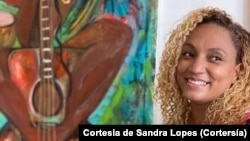 Sandra Lopes, pintora cabo-verdiana