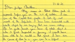 Read Robert Palmer's letter to Judge Tanya Chutkan (PDF)
