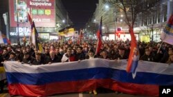 Protest podrške Rusiji u Beogradu, 4. mart 2022.