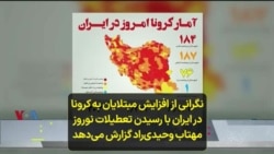 نگرانی از افزایش مبتلایان به کرونا در ایران با رسیدن تعطیلات نوروز؛ مهتاب وحیدی‌راد گزارش می‌دهد