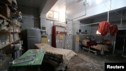 عکس تزئینی: اتاق بیمارستانی متروکه در حلب که هدف بمباران قرار گرفته است