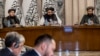 阿富汗塔利班外长穆塔基在阿富汗地区合作倡议会议上讲话。（2024年1月29日）