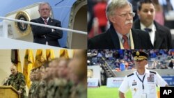 President Donald Trump is interviewing at least four potential candidates to serve as his new national security adviser, including, clockwise from top left, retired Army Lt. Gen. Keith Kellogg; a former U.S. ambassador to the United Nations, John Bolton; 
