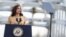 Phó Tổng thống Mỹ Kamala Harris phát biểu tại một sự kiện kỷ niệm phong trào dân quyền, 6/3/2022.