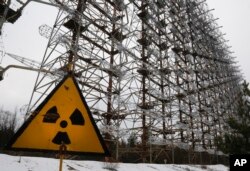 우크라이나 체르노빌 원전 단지 내 통신시설 (자료사진)