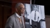FILE - Rep. Bobby Rush, D-Ill., speaks during a news conference about the 'Emmett Till Antilynching Act' designating lynching as a hate crime under federal law, on Capitol Hill in Washington, Feb. 26, 2020. 